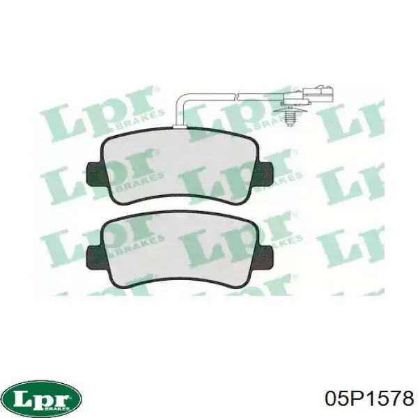 05P1578 LPR Pastillas freno traseras