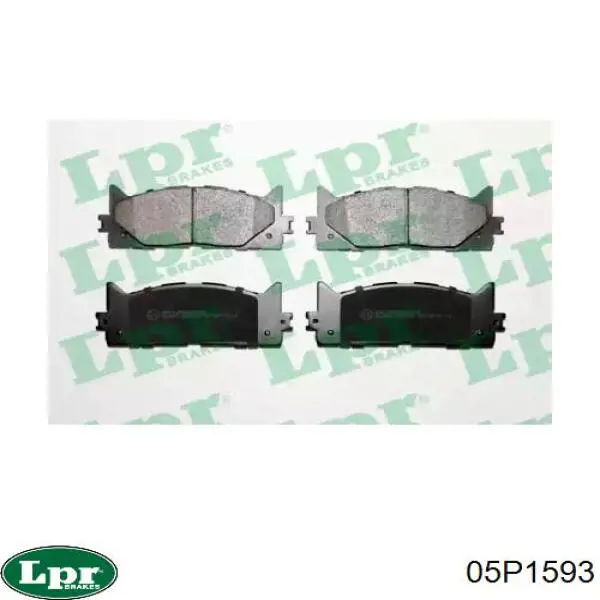 Pastillas de freno delanteras LPR 05P1593