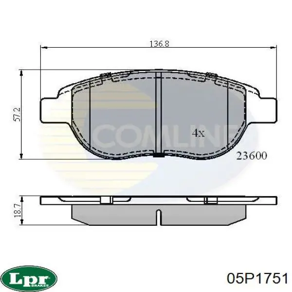 Pastillas de freno delanteras Citroen C3 1 FC