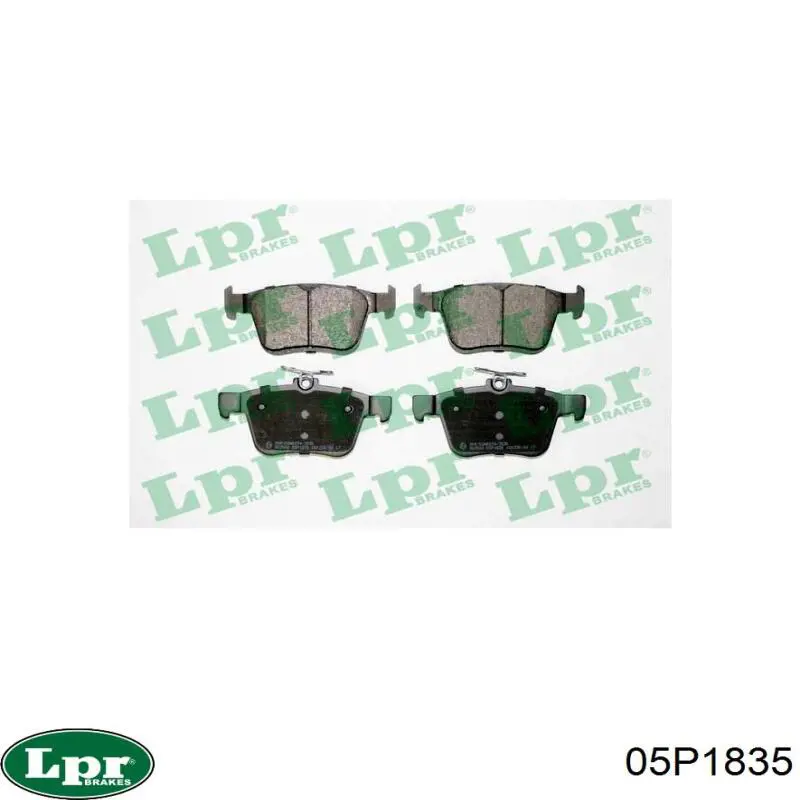 Comprar 05P1835 LPR Pastillas de freno traseras