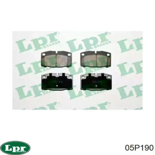 Pastillas de freno 05P190 LPR