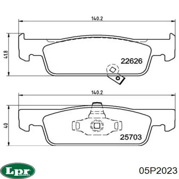 05P2023 LPR freno de disco delantero