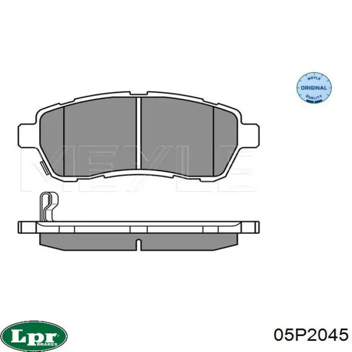 05P2045 LPR pastillas de freno delanteras
