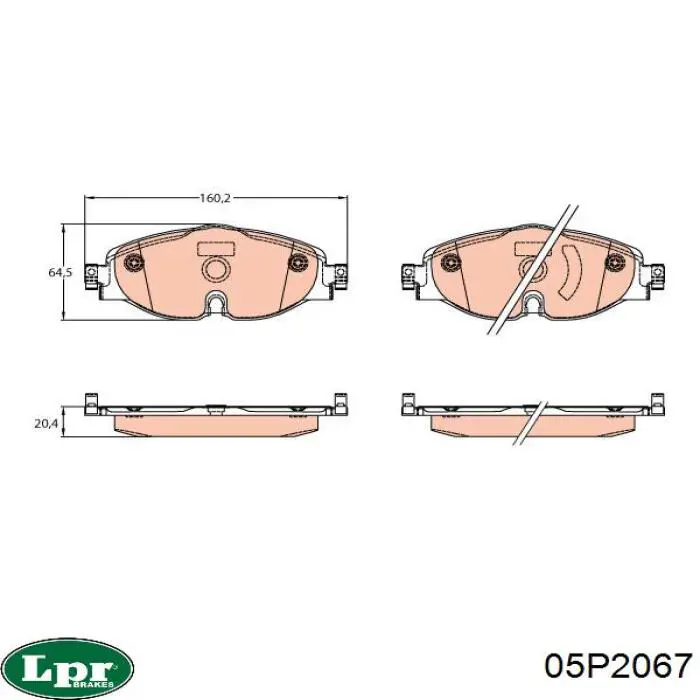 Pastillas de freno delanteras Volkswagen Tiguan 1 5N1, 5N2