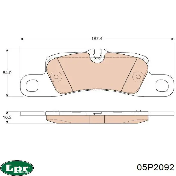 LP3546 Delphi Pastillas freno traseras
