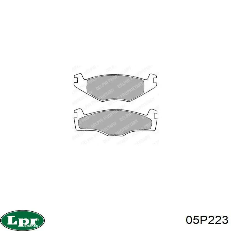 Comprar 05P223 LPR Pastillas delanteras de freno
