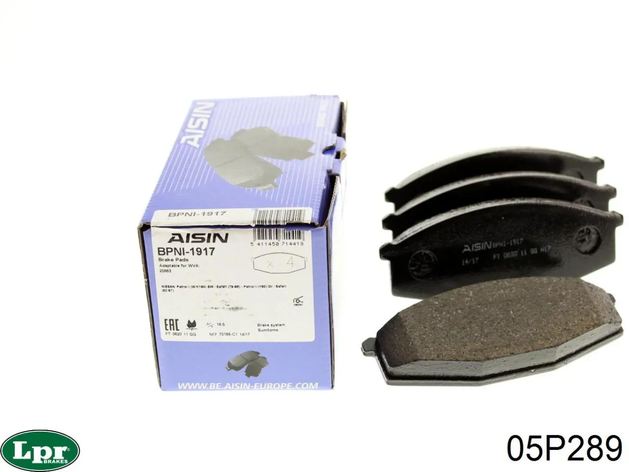 Pastillas de freno delanteras Nissan Patrol Y60