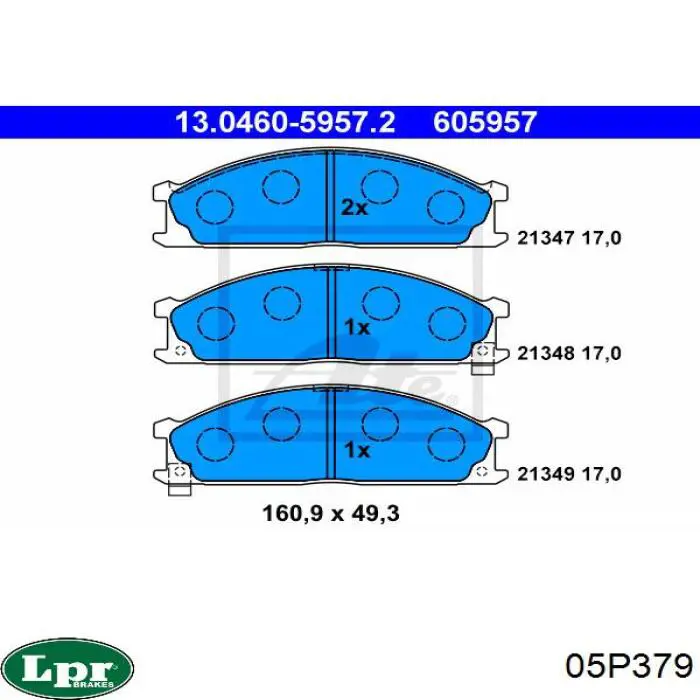 Pastillas de freno delanteras Nissan Terrano 1 WD21