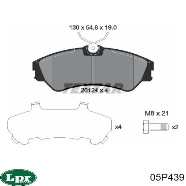 Pastillas freno delanteras LPR 05P439 precio, desde 23,49 EUR