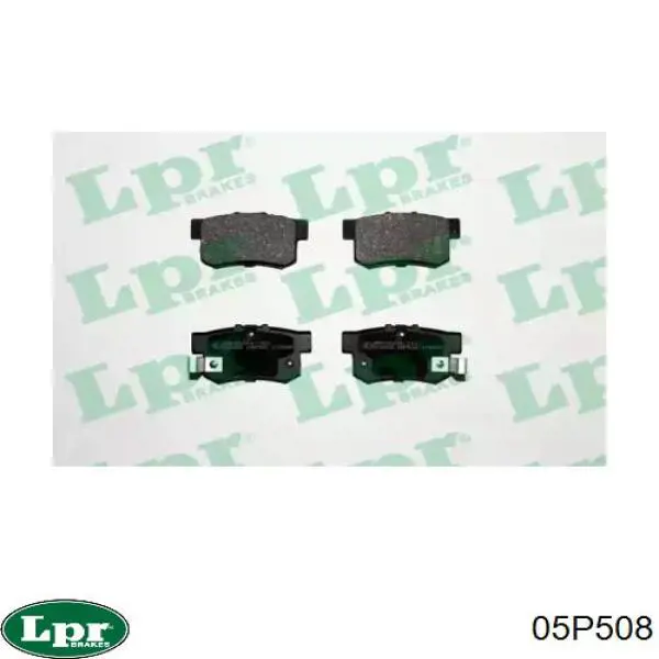 05P508 LPR Pastillas freno traseras