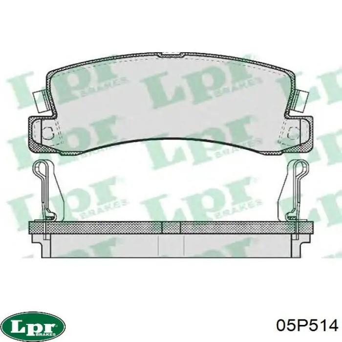 Comprar 05P514 LPR Pastillas de freno traseras
