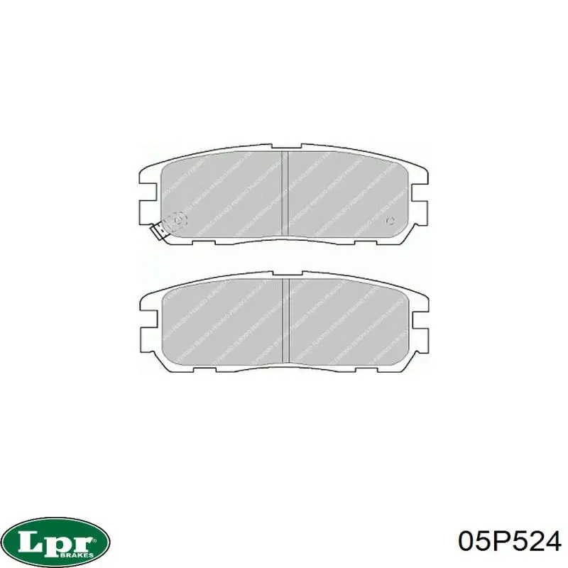 05P524 LPR Pastillas freno traseras