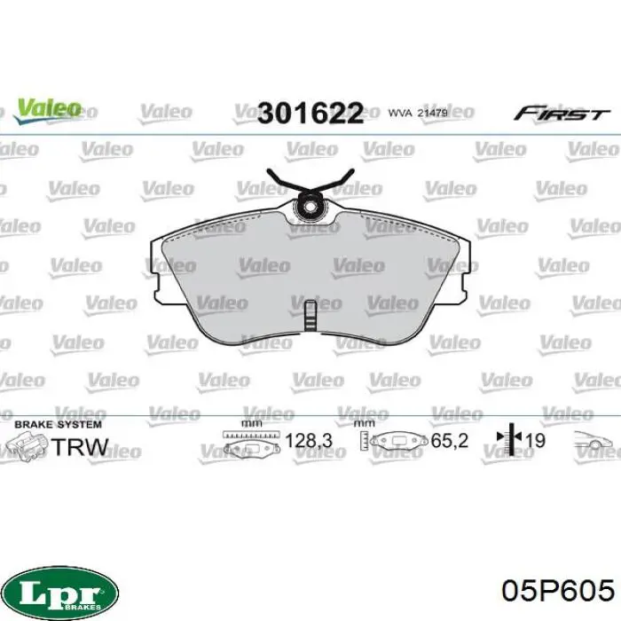 Comprar 05P605 LPR Pastillas delanteras de freno