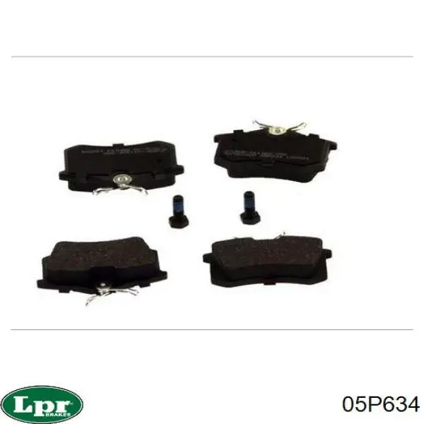 Pastillas de freno traseras 05P634 LPR