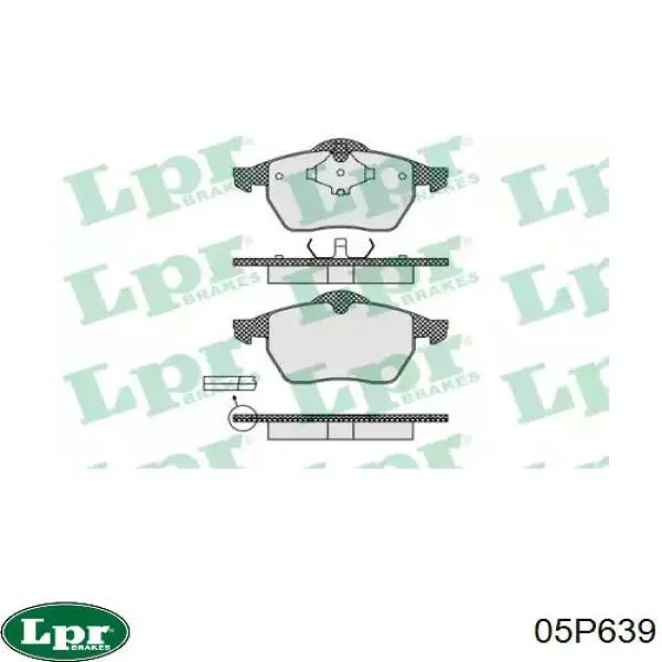 05P639 LPR Pastillas delanteras