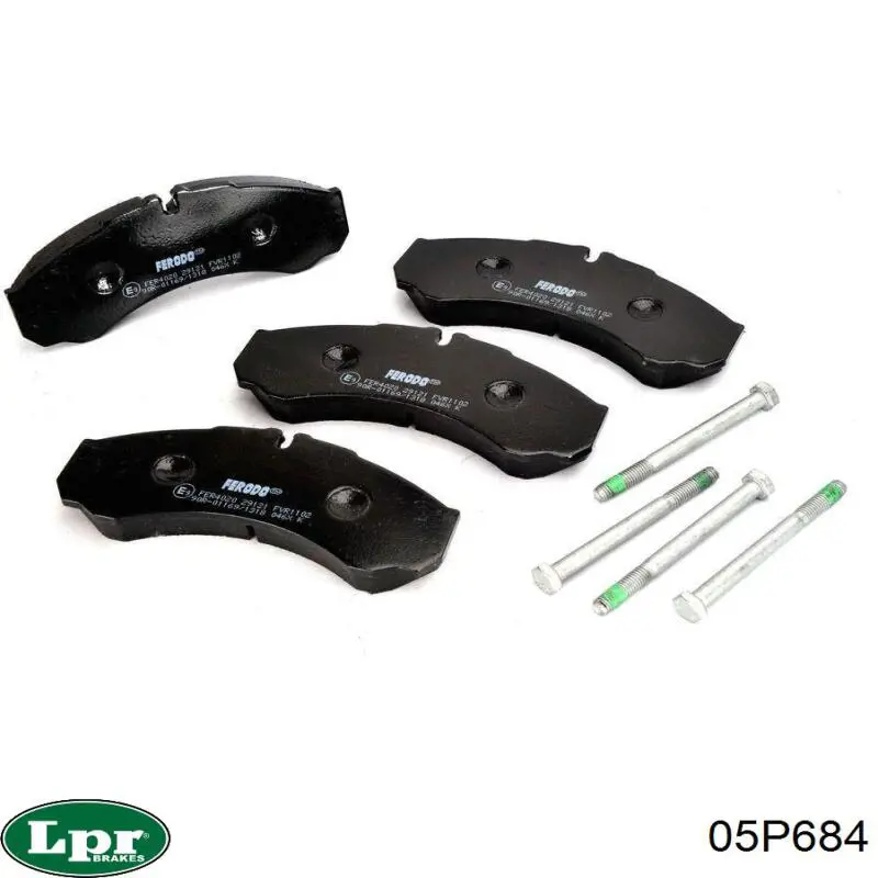 Pastillas de freno traseras 05P684 LPR