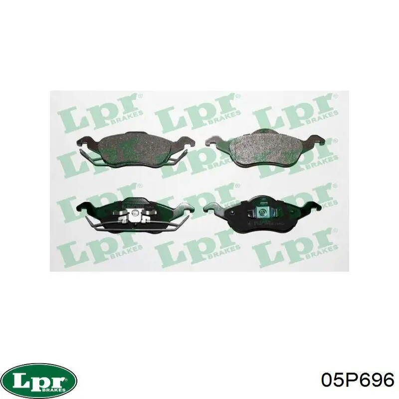 Pastillas de freno 05P696 LPR