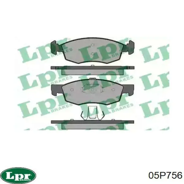 05P756 LPR Pastillas delanteras