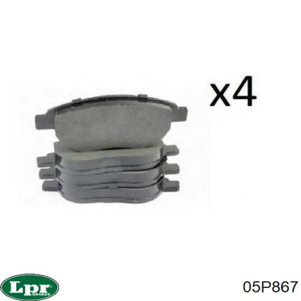 Pastillas de freno delanteras LPR 05P867