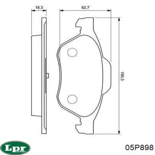 Pastillas de freno delanteras Renault Laguna 2 BG0, BG1