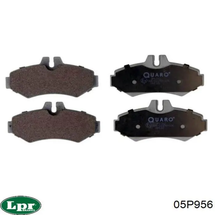 Pastillas de freno traseras 05P956 LPR
