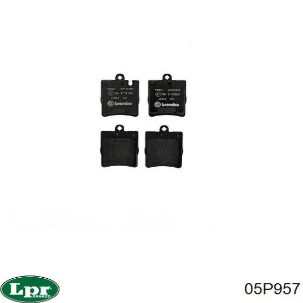 Comprar 05P957 LPR Pastillas de freno traseras