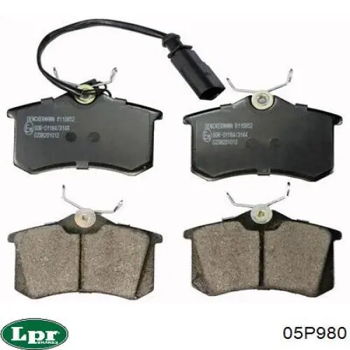 Comprar 05P980 LPR Pastillas de freno traseras