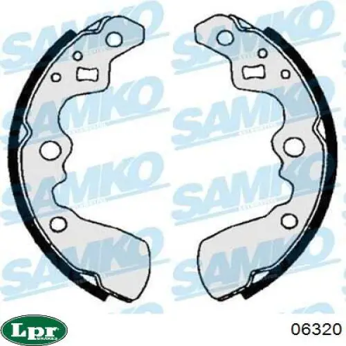 Zapatas de freno traseras LPR 06320