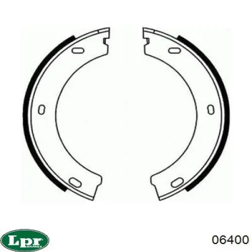 Zapatas de freno 06400 LPR