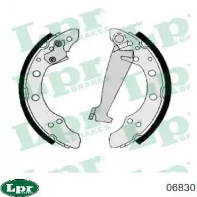 06830 LPR Zapatas de freno de tambor traseras