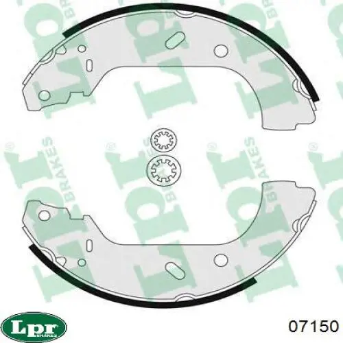 Zapatas de freno traseras LPR 07150