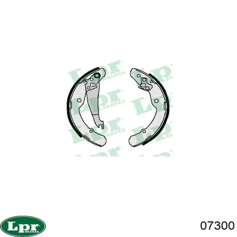 Zapatas de freno traseras LPR 07300