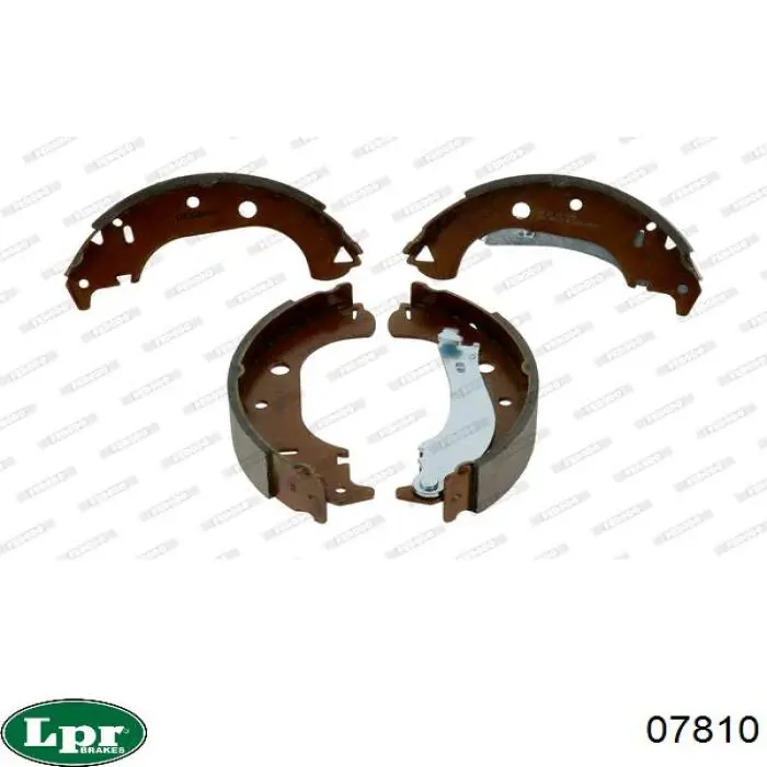 Zapatas de freno traseras LPR 07810