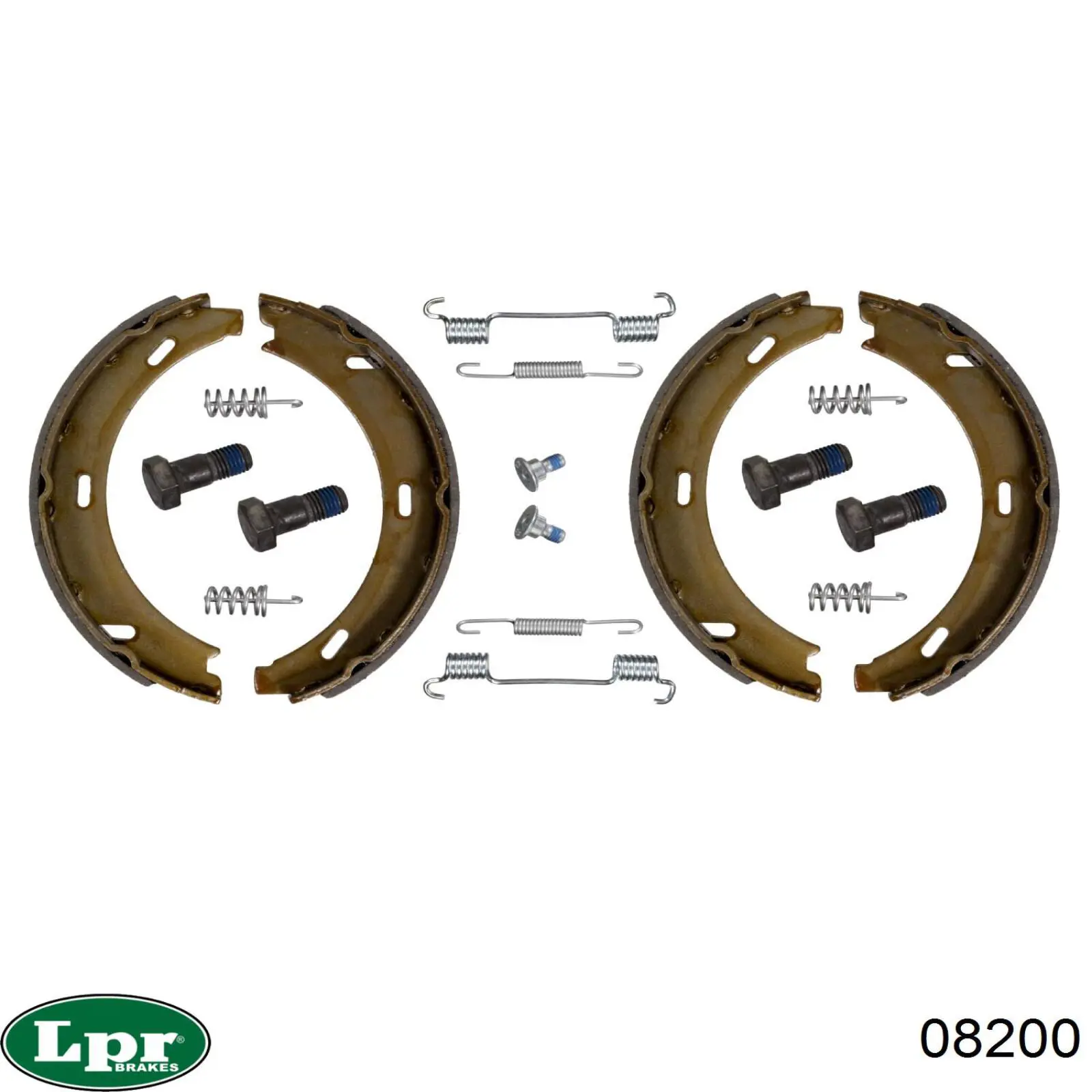 Zapatas de freno traseras LPR 08200