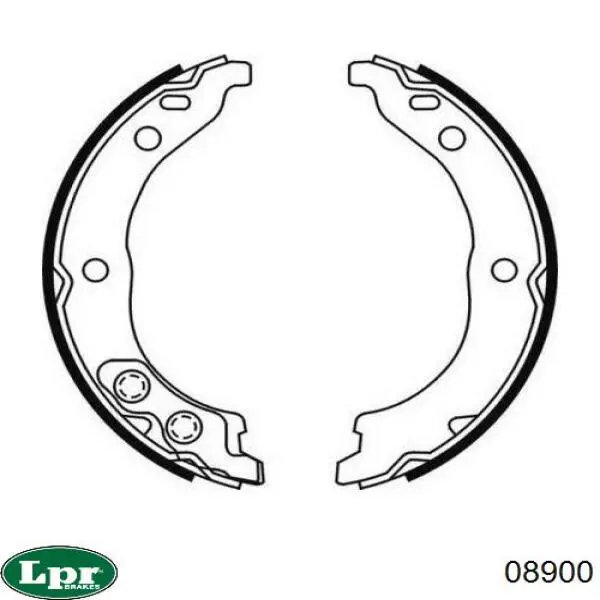 08900 LPR juego de zapatas de frenos, freno de estacionamiento