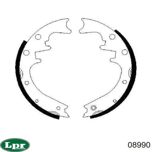 08990 LPR zapatas de frenos de tambor traseras