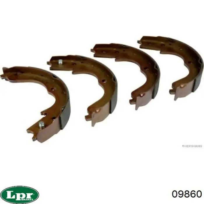 Comprar 09860 LPR Juego de zapatas de frenos, freno de estacionamiento