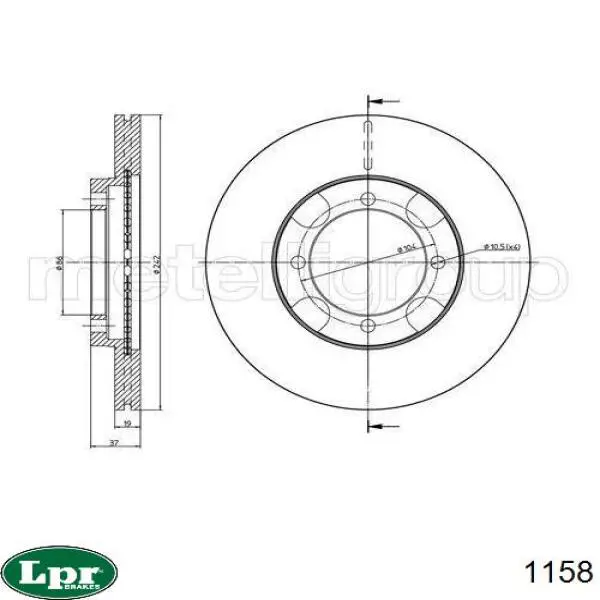Comprar 1158 LPR Cilindro maestro de frenos
