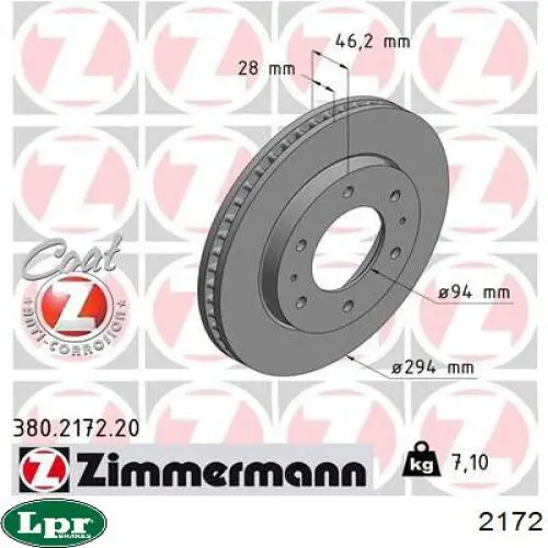 Comprar 2172 LPR Cilindro maestro de embrague