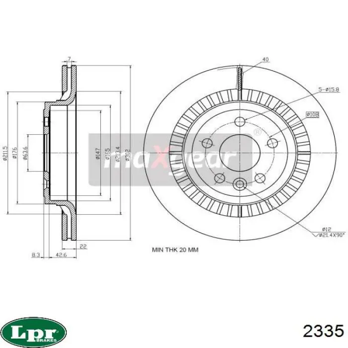 Comprar 2335 LPR Cilindro maestro de embrague