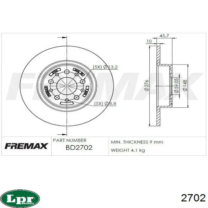 Comprar 2702 LPR Cilindro maestro de embrague