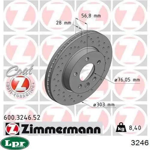 Comprar 3246 LPR Desembrague central, embrague