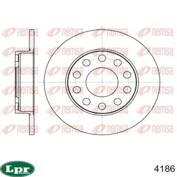 4186 LPR cilindro de freno de rueda trasero