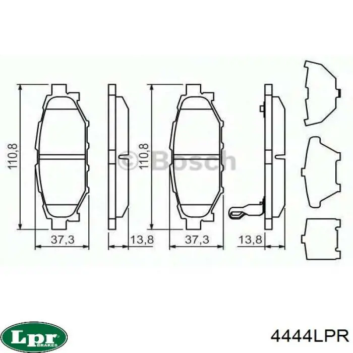 4444LPR LPR cilindro de freno de rueda trasero