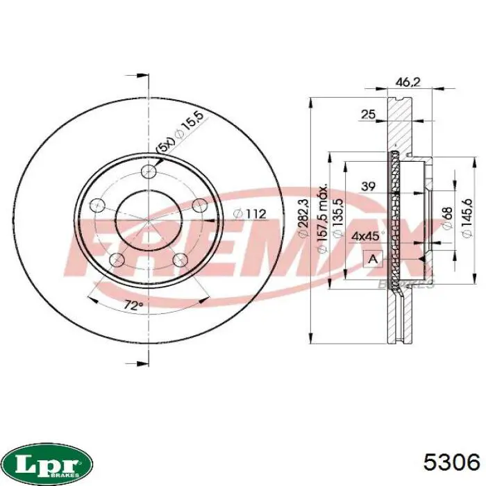 Cilindro de freno de rueda trasera LPR 5306 precio, desde 23,40 EUR