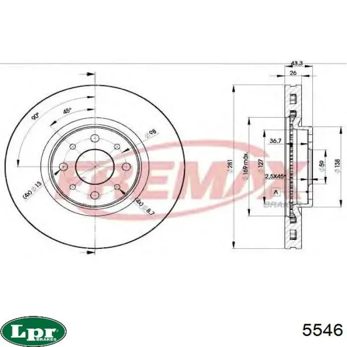 Cilindro de freno de rueda trasera LPR 5546 precio, desde 14,11 EUR