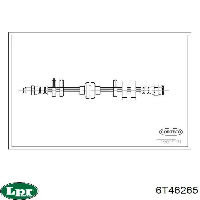 Latiguillo de freno delantero Fiat Bravo 1 182