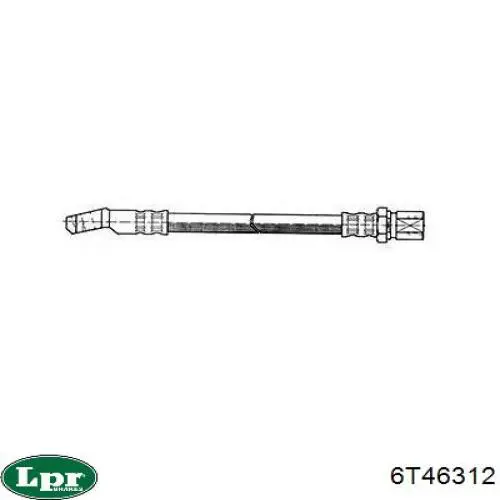 Latiguillos de freno delantero LPR 6T46312 precio, desde 3,86 EUR