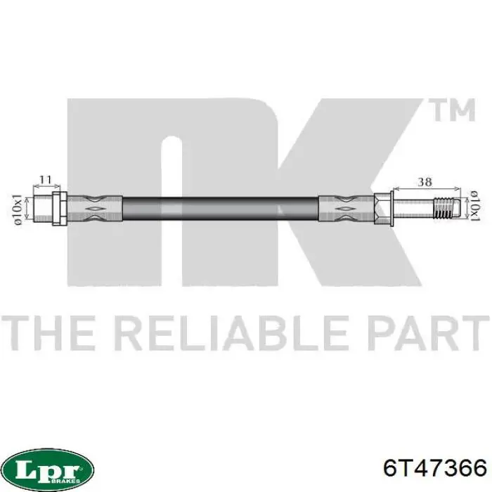 Comprar 6T47366 LPR Latiguillos de freno delantero