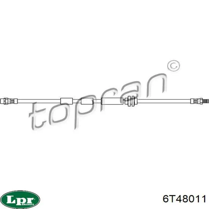 6T48011 LPR latiguillo de freno delantero